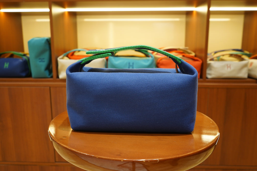 Hermes | Bride a Brac Large – Canvas – Blue – Green Hardware
