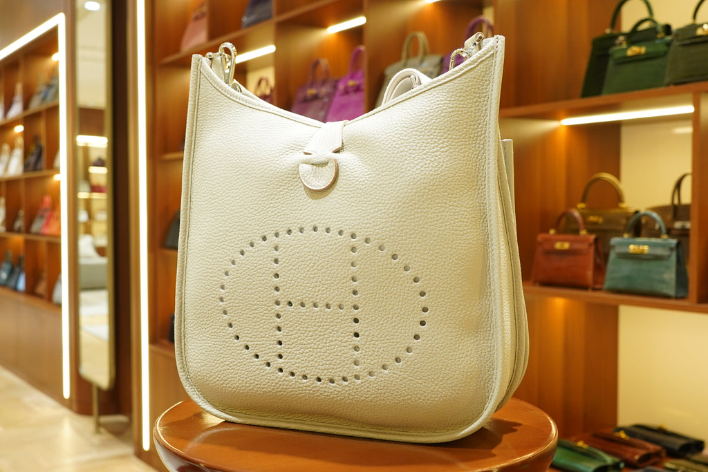 Hermes | Evelyne – Epsom – White – Gold Hardware
