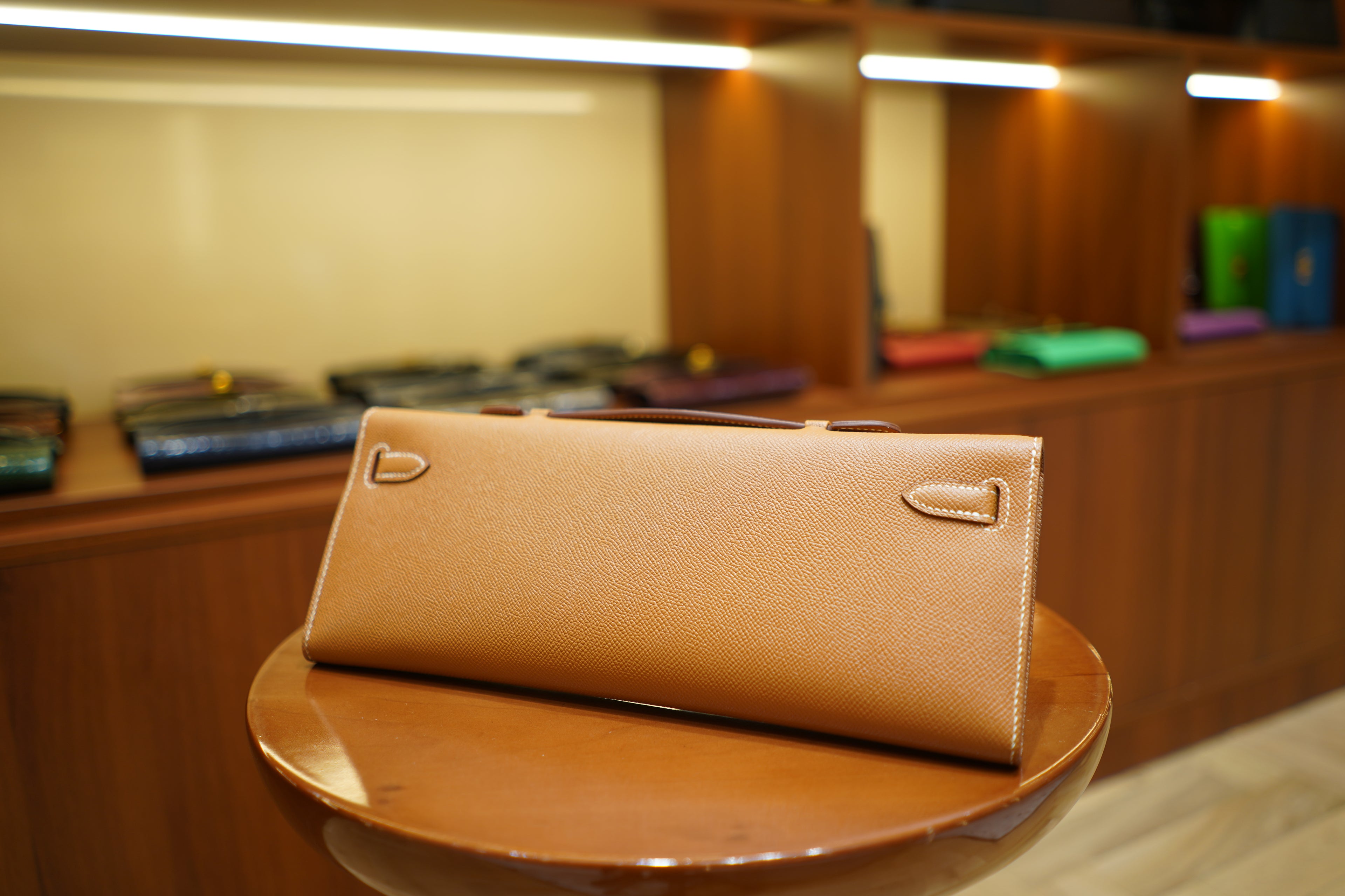 Hermes | Kelly Cut – Epsom – Beige – Gold Hardware