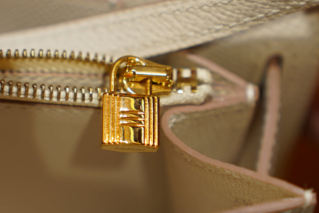 Hermes | Kelly – 28 – Epsom – White – Gold Hardware