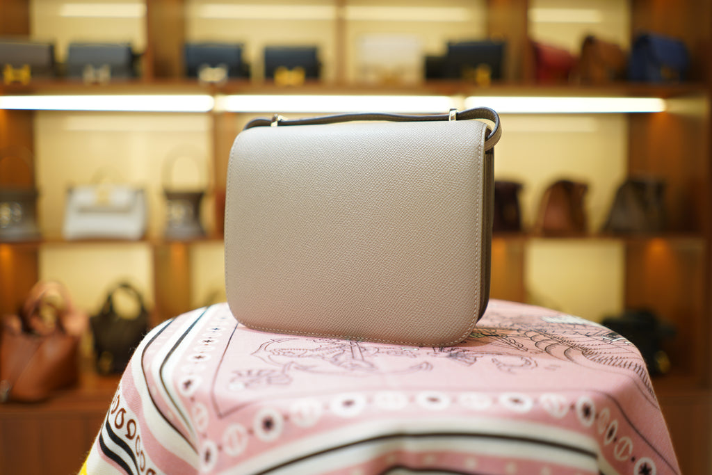 Hermes | Constance – Epsom – Grey – Silver Hardware