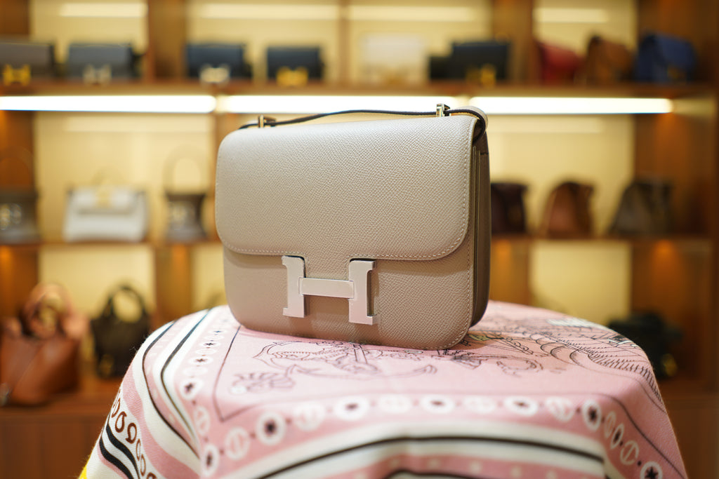 Hermes | Constance – Epsom – Grey – Silver Hardware