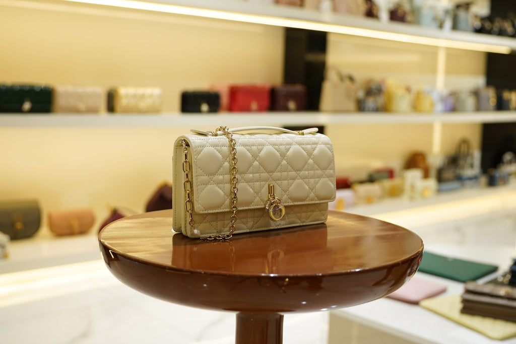 Dior | My Dior Mini Bag – Lambskin – Cream – Gold Hardware
