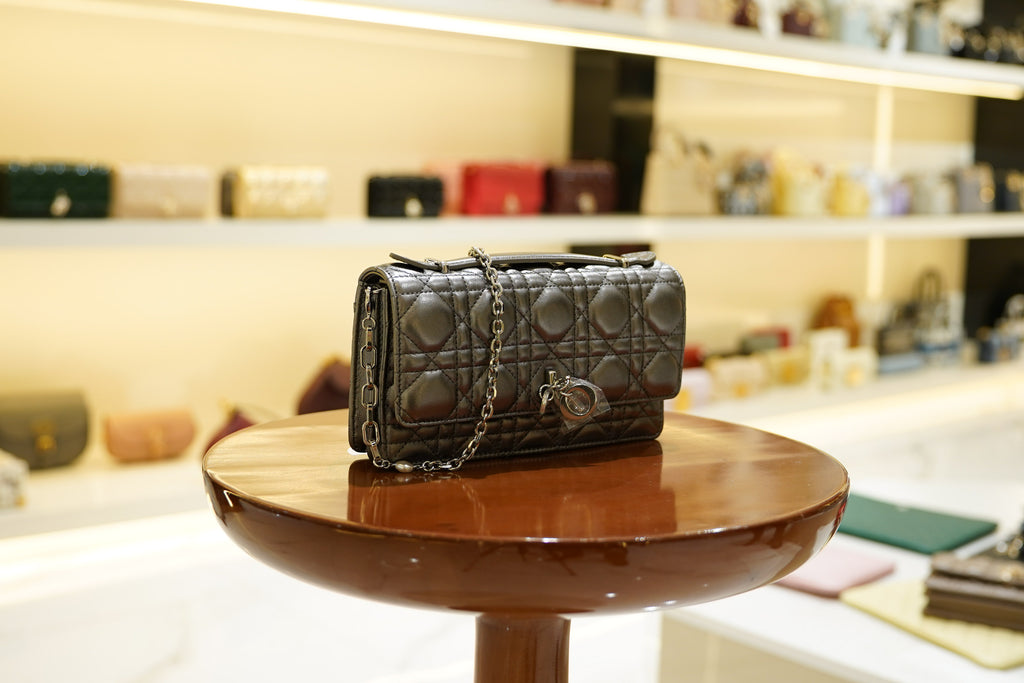 Dior | My Dior Mini Bag – Lambskin – Black – Silver Hardware