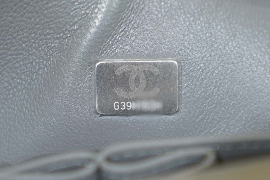 Chanel | Square Mini Flap Bag – Leather – Grey – Silver Hardware