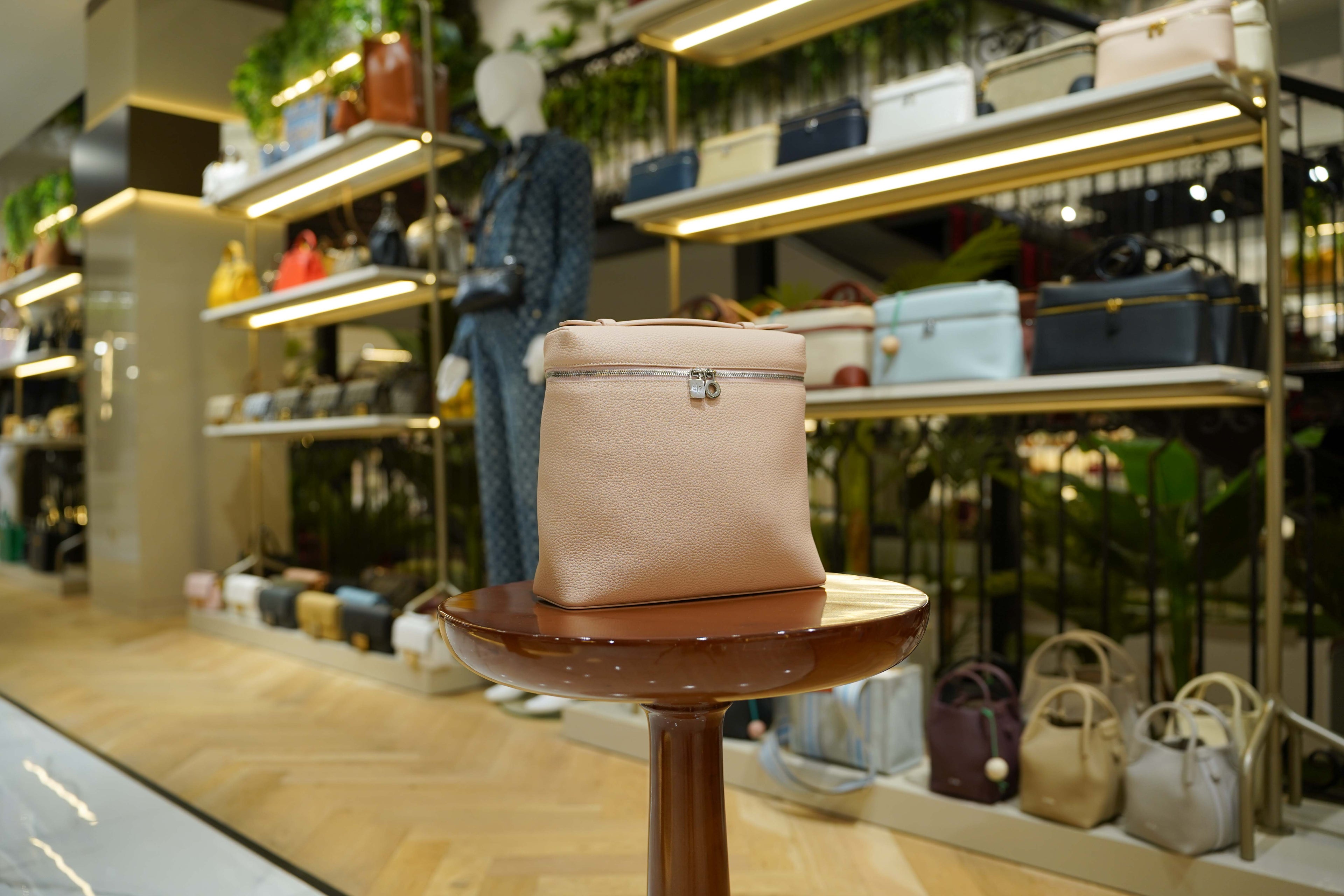 Loro Piana | Extra-Pocket-Backpack – Leather – Beige – Silver Hardware