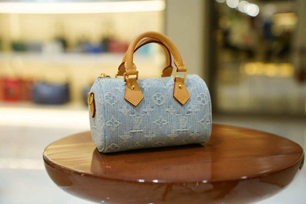 Louis Vuitton | Speedy – Denim – Blue – Gold Hardware