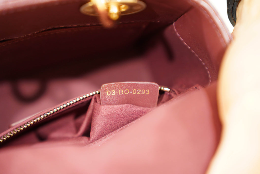 Dior | Lady Dior – Lambskin – Burgundy – Gold Hardware