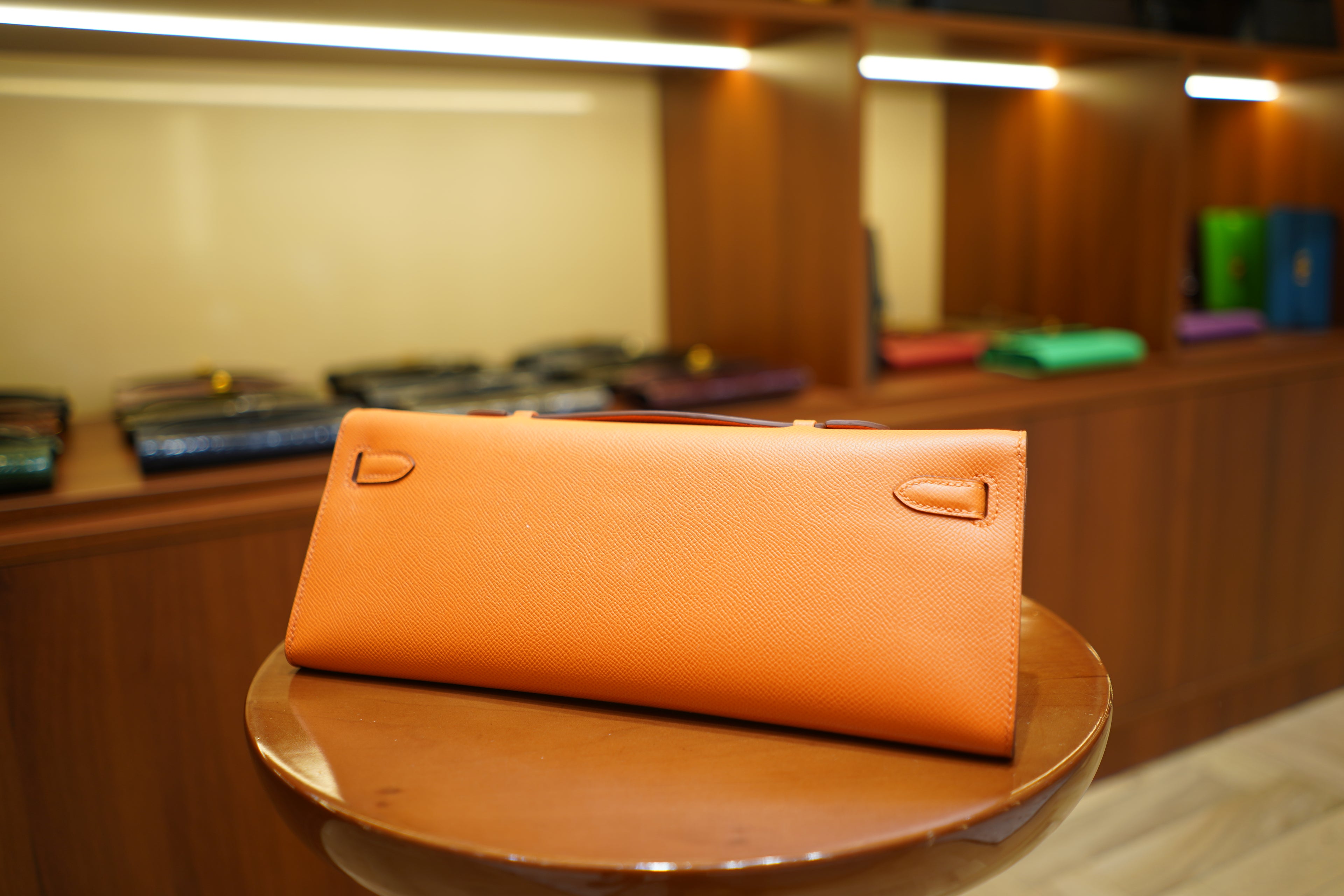 Hermes | Kelly Cut – Epsom – Orange – Gold Hardware