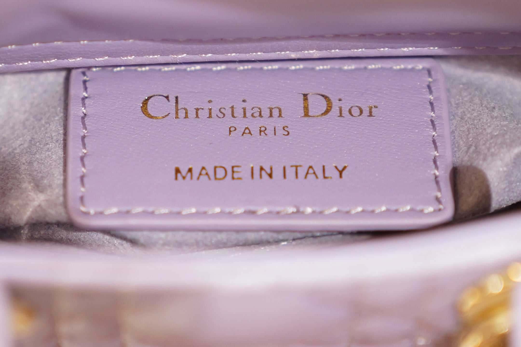 Dior | Lady Dior (Mini) – Lambskin – Lilac – Gold Hardware