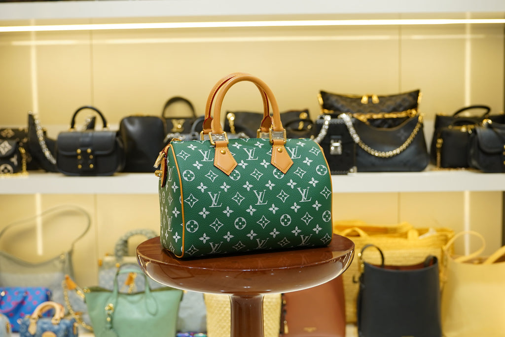 Louis Vuitton | Speedy – Canvas – Green – Gold Hardware