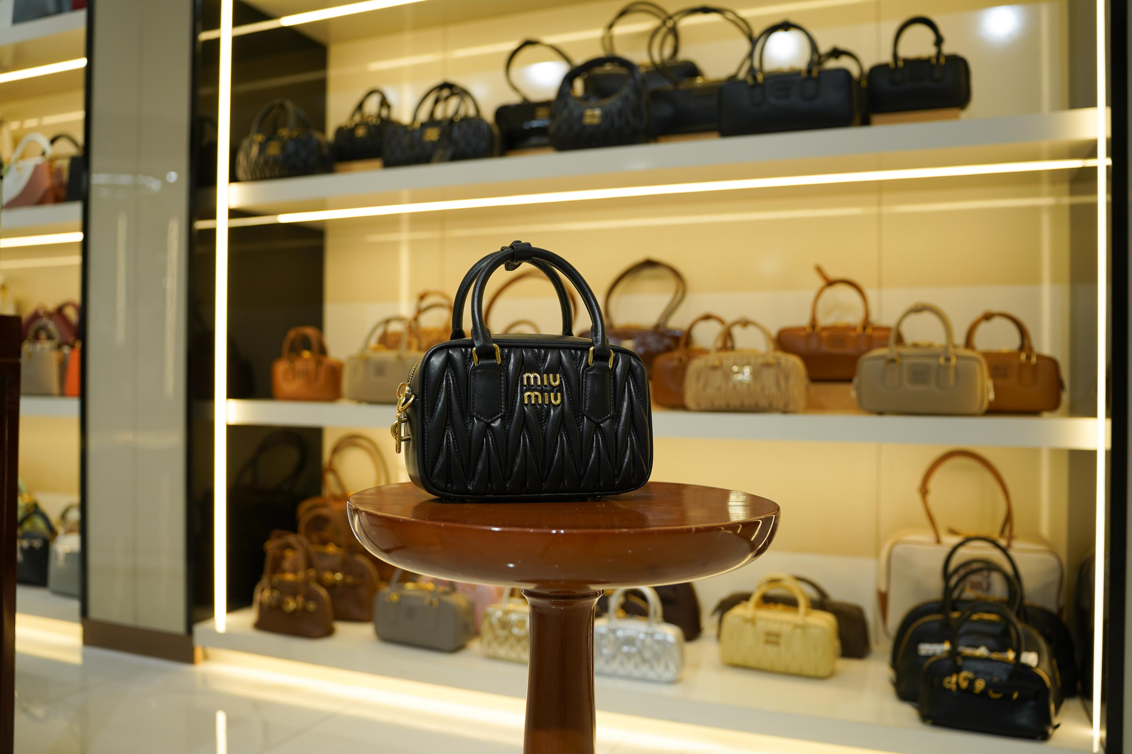 Miu Miu | Arcadie – Matelassé – Black – Gold Hardware