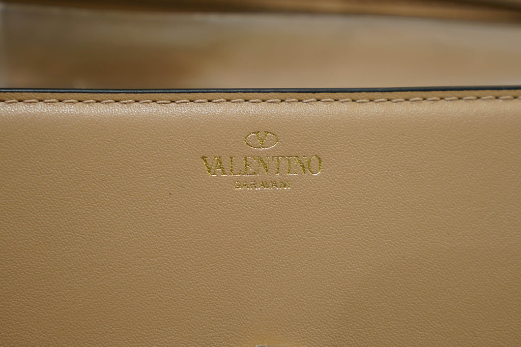 Valentino | Loco – Leather – Beige – Gold Hardware