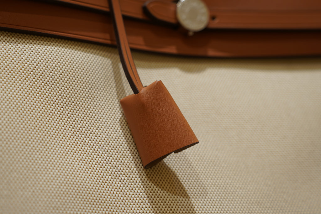 Hermes | Herbag Large – Canvas – Cream – Gold Hardware