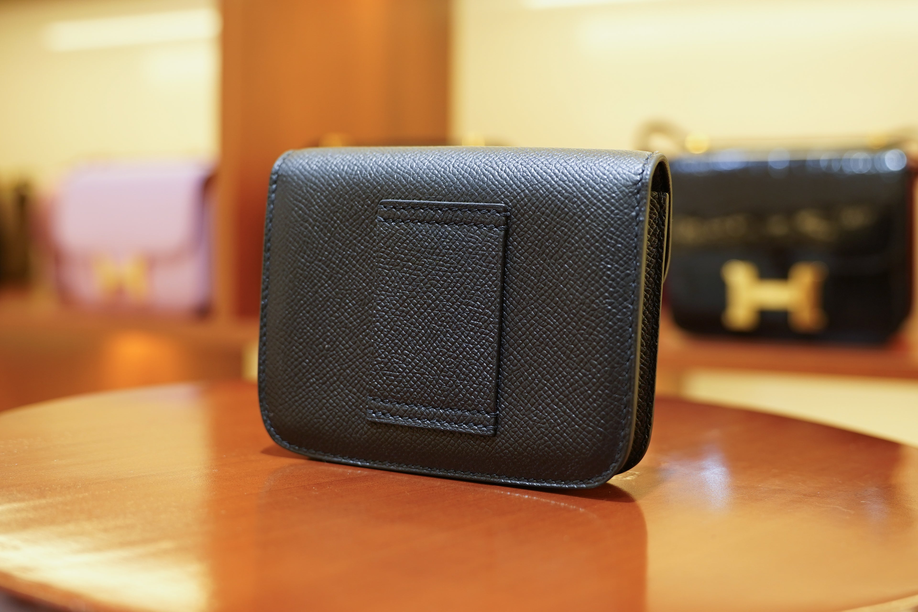 Hermes | Constance Slim Wallet – Epsom – Black – Silver Hardware