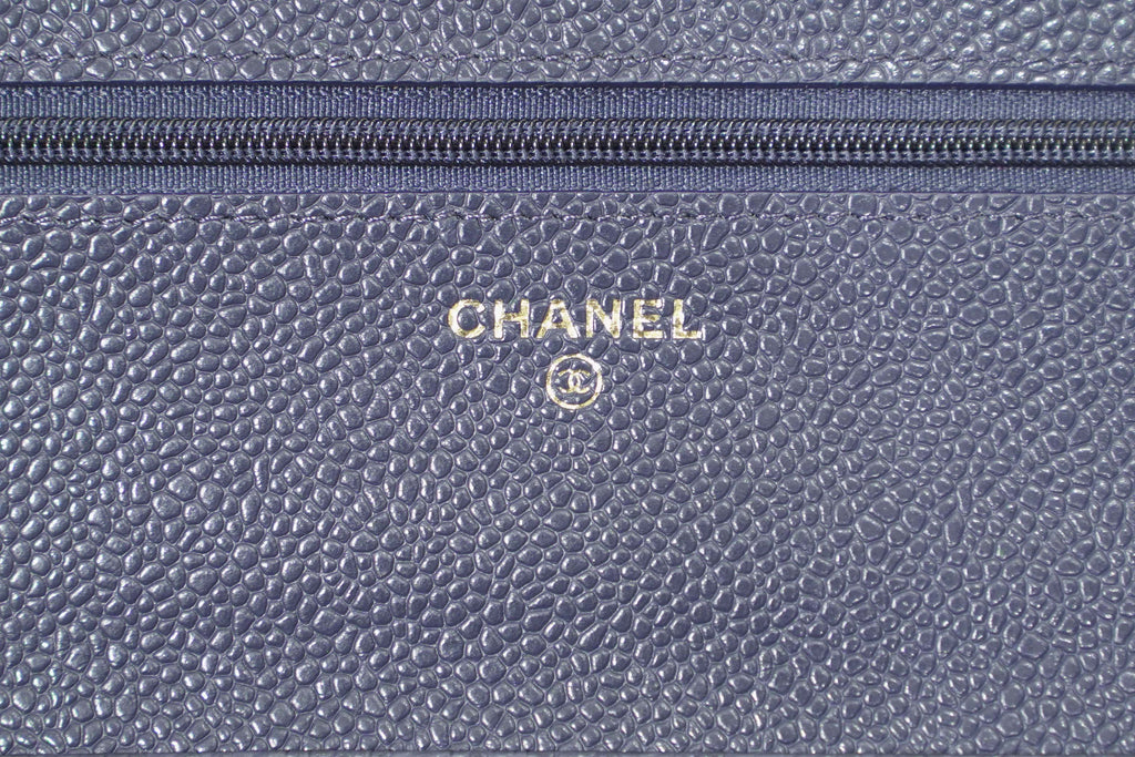 Chanel | Wallet on Chain – Caviar – Navy – Gold Hardware