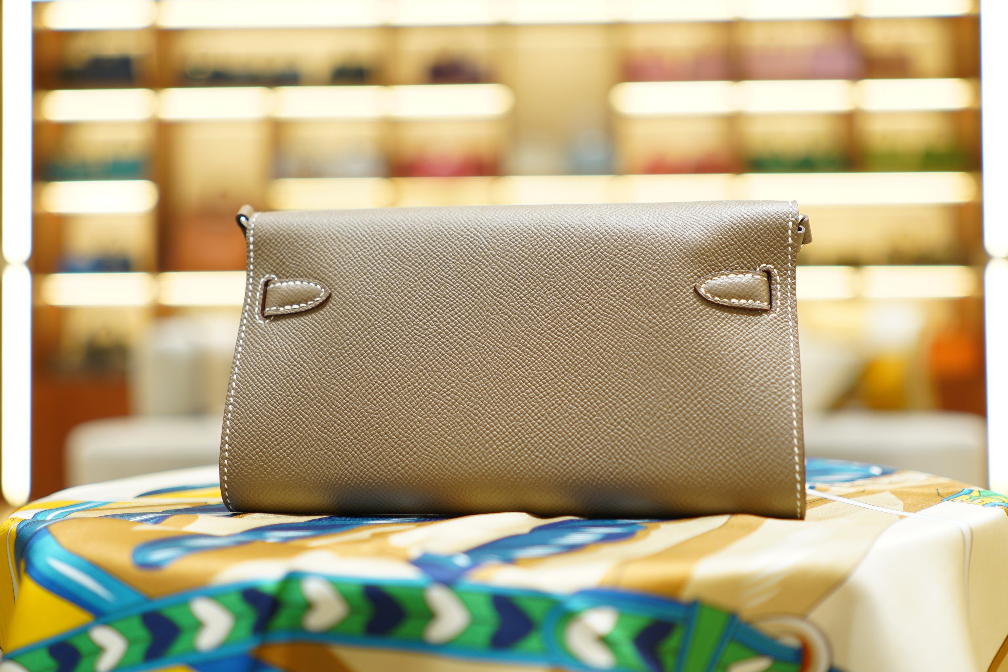 Hermes | Kelly To Go Wallet – Epsom – Beige – Silver Hardware