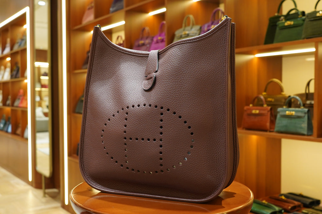Hermes | Evelyne – Epsom – Brown – Gold Hardware
