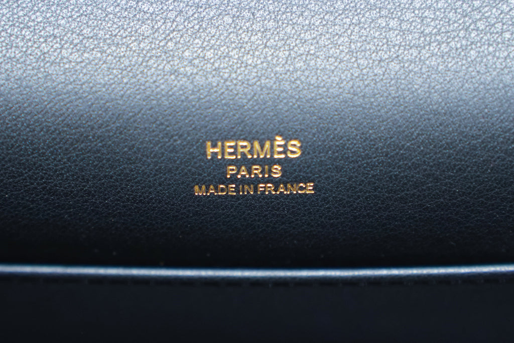 Hermès | Pochette Kelly – Togo – Noir – Quincaillerie dorée