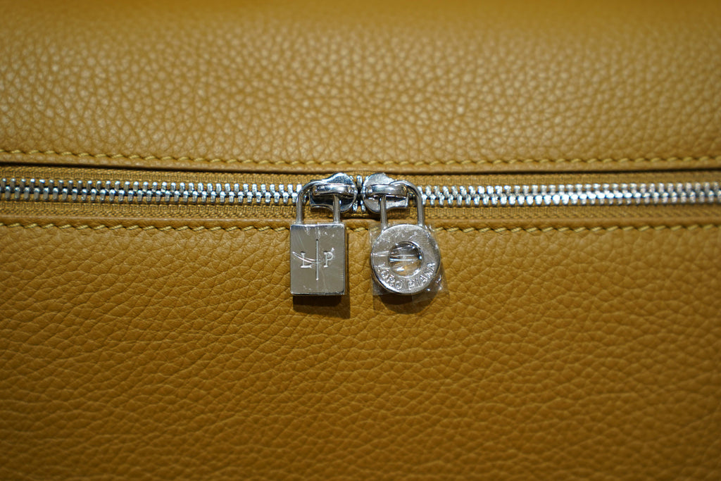 Loro Piana | Extra Bag L27 – Leather – Tan – Silver Hardware