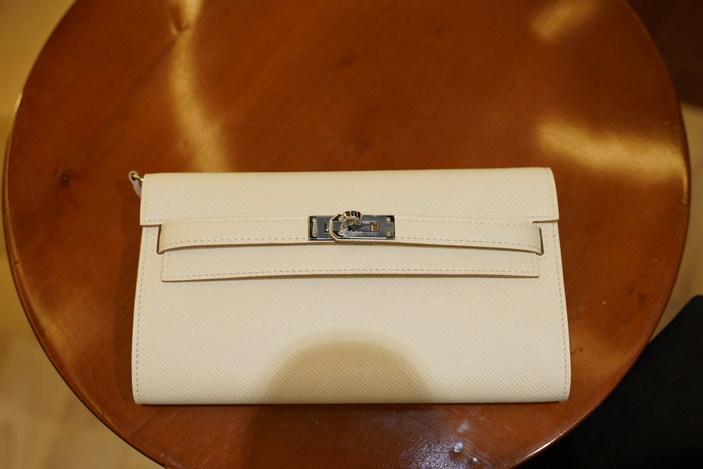Hermes | Kelly – 28 – Epsom – White – Silver Hardware