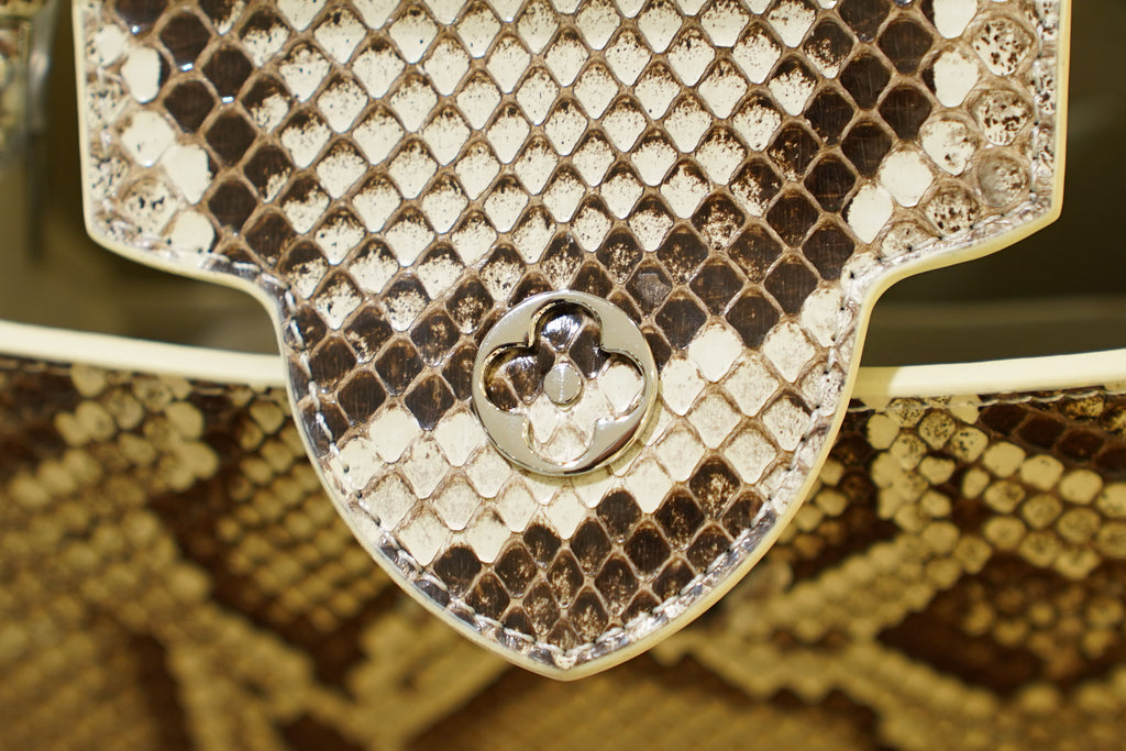 Louis Vuitton | Capucines Medium – Python – Brown – Silver Hardware