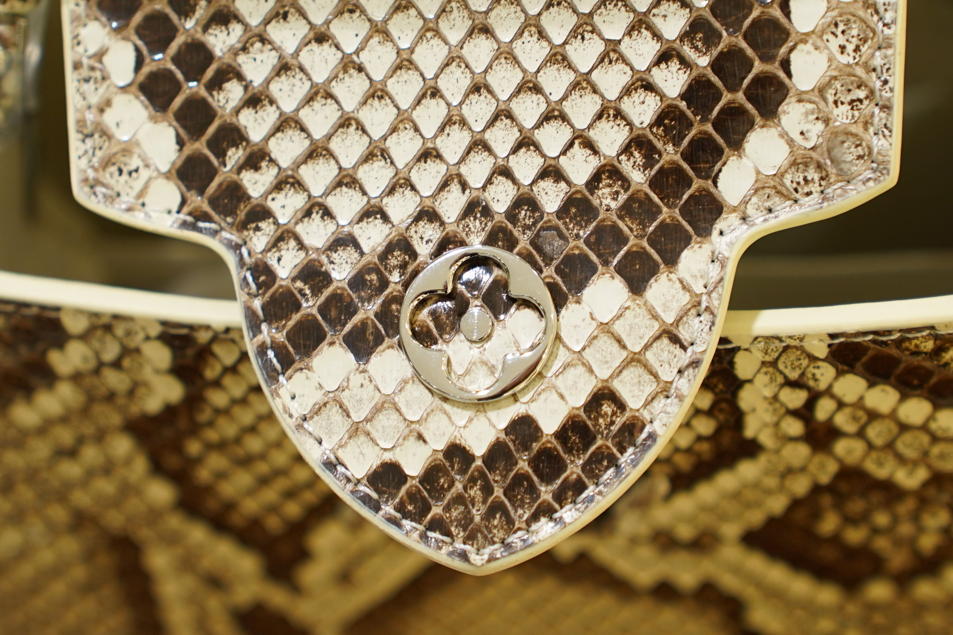 Louis Vuitton | Capucines Medium – Python – Brown – Silver Hardware