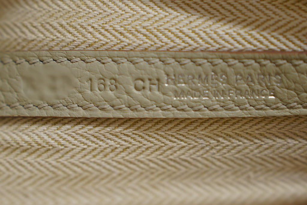 Hermes | Garden Party – Togo – White – Silver Hardware