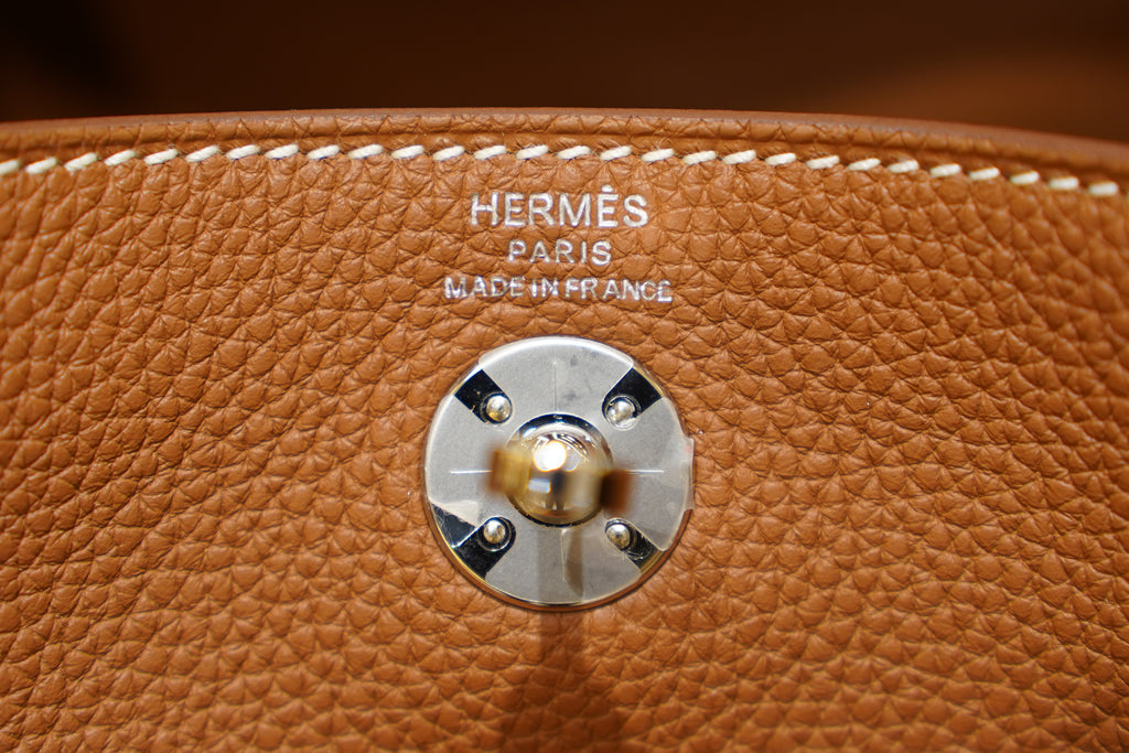 Hermes | Lindy Mini – Togo – Brown – Silver Hardware