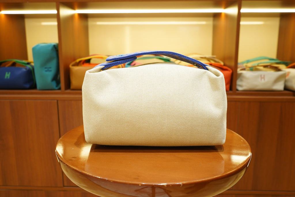 Hermes | Bride a Brac Large – Canvas – Beige – Blue Hardware