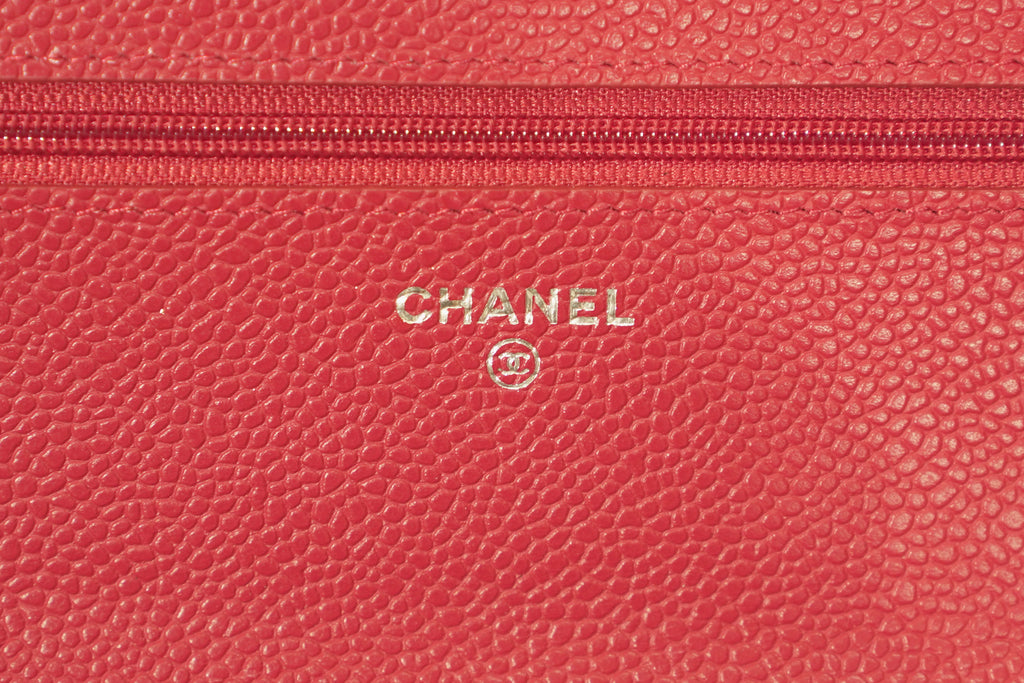 Chanel | Wallet on Chain – Caviar – Red – Gold Hardware