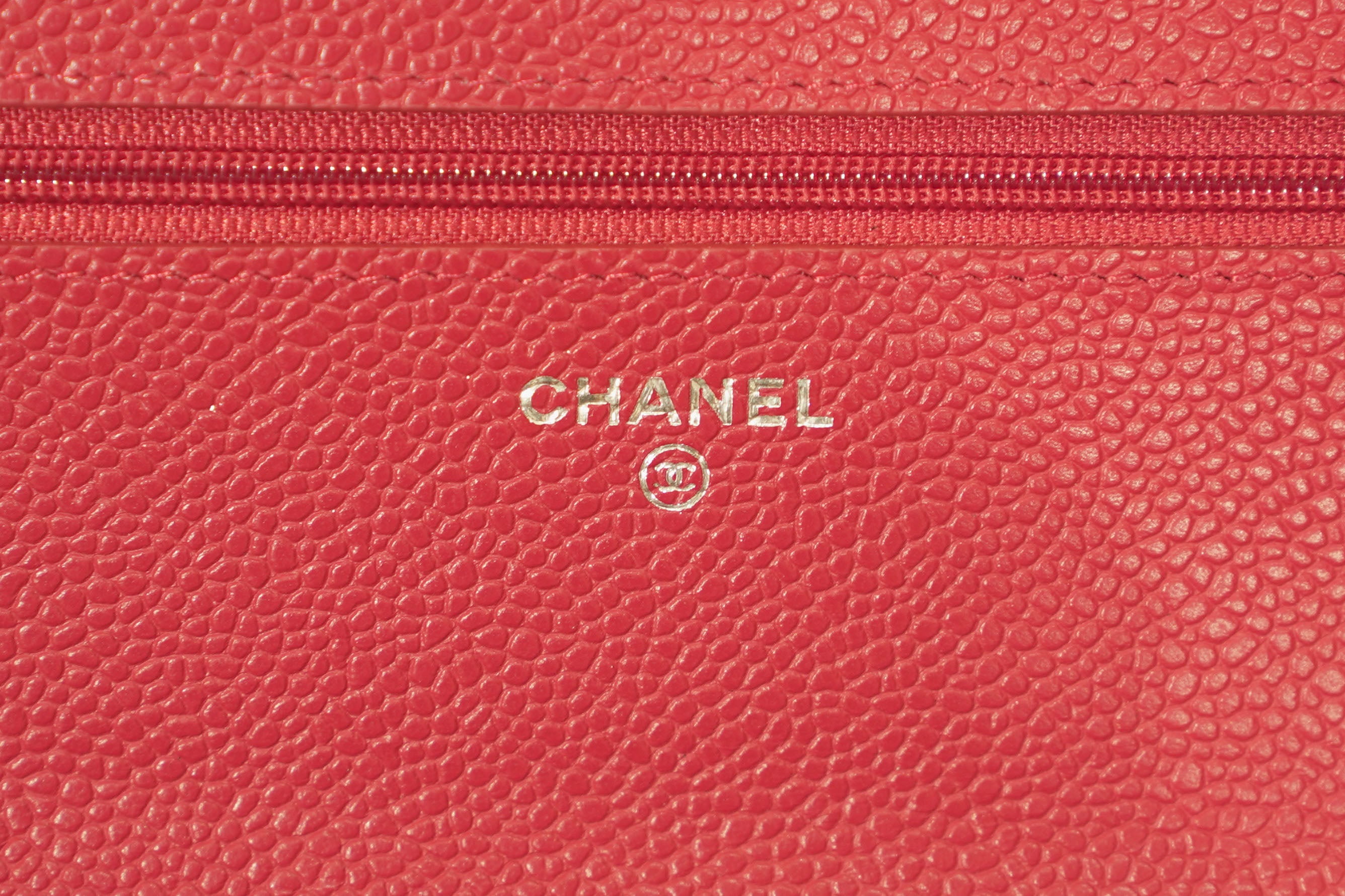 Chanel | Wallet on Chain – Caviar – Red – Gold Hardware