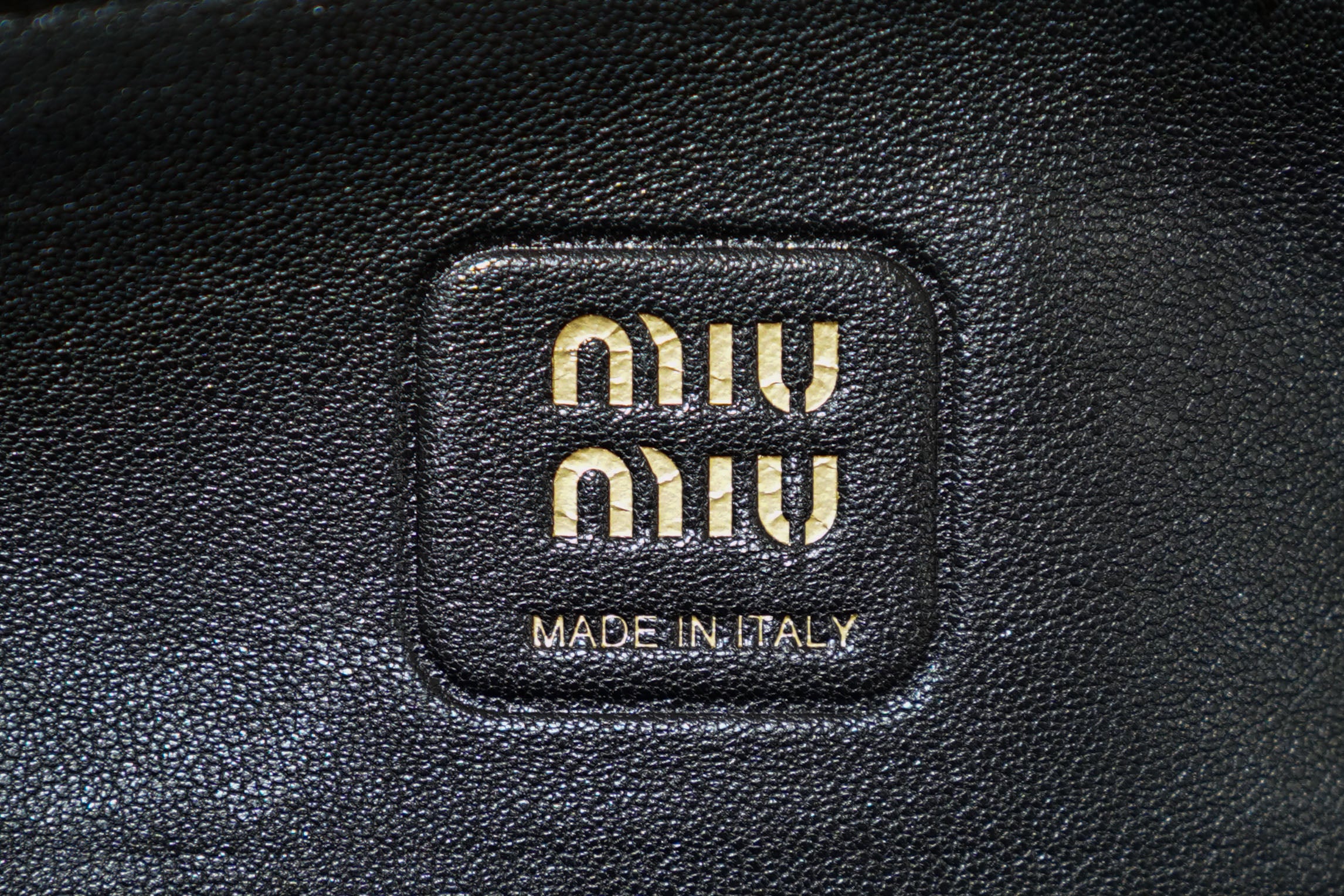 Miu Miu | Bow Bag (Large) – Leather – Black – Gold Hardware