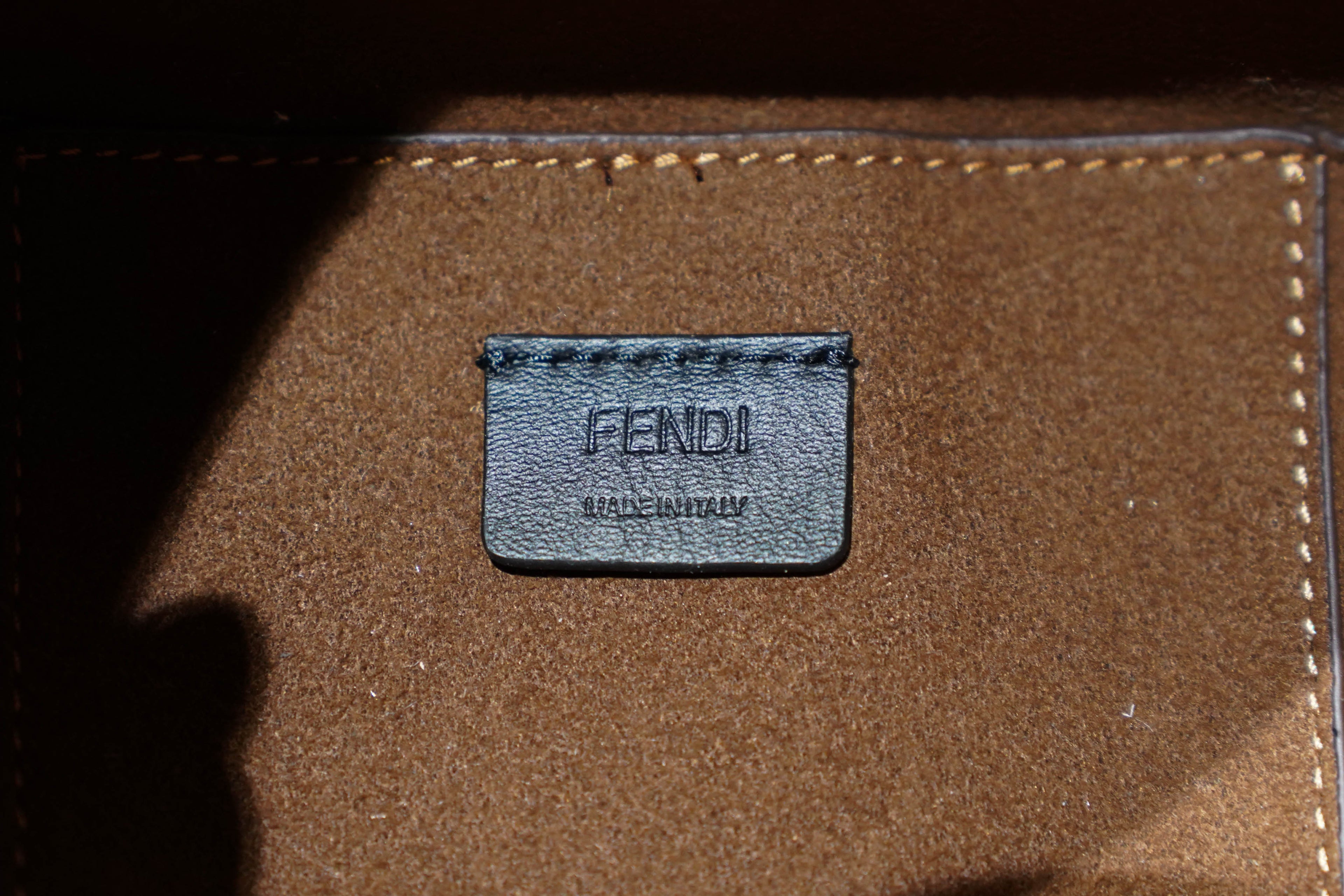 Fendi | Origami – Canvas – Blue – Gold Hardware