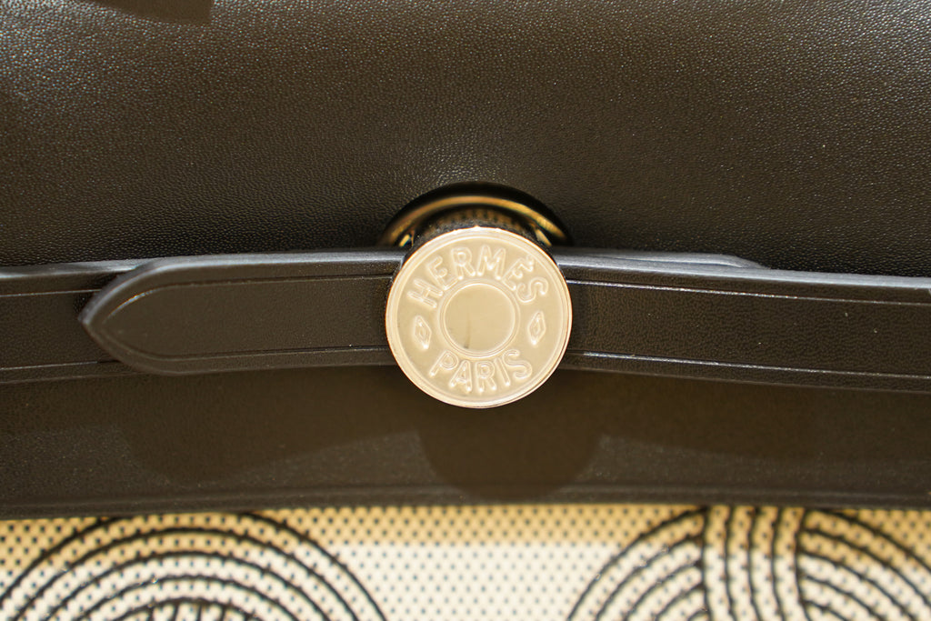 Hermes | Herbag Medium – Canvas – White – Silver Hardware