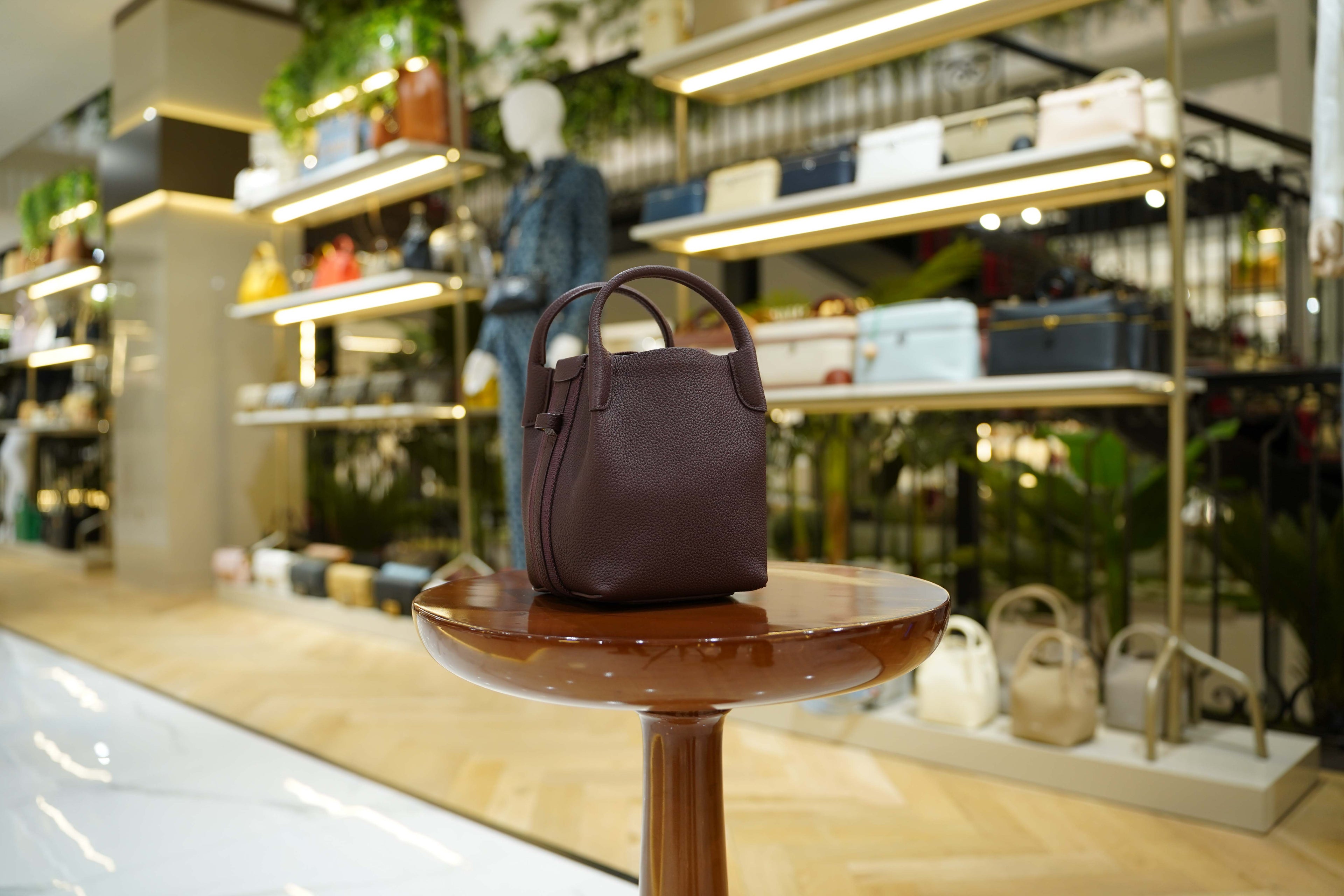Loro Piana | Bale Bag (Small) – Leather – Brown – Gold Hardware