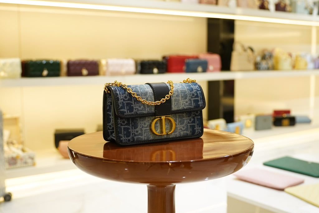 Dior | Dior 30 Montaigne – Canvas – Blue – Gold Hardware