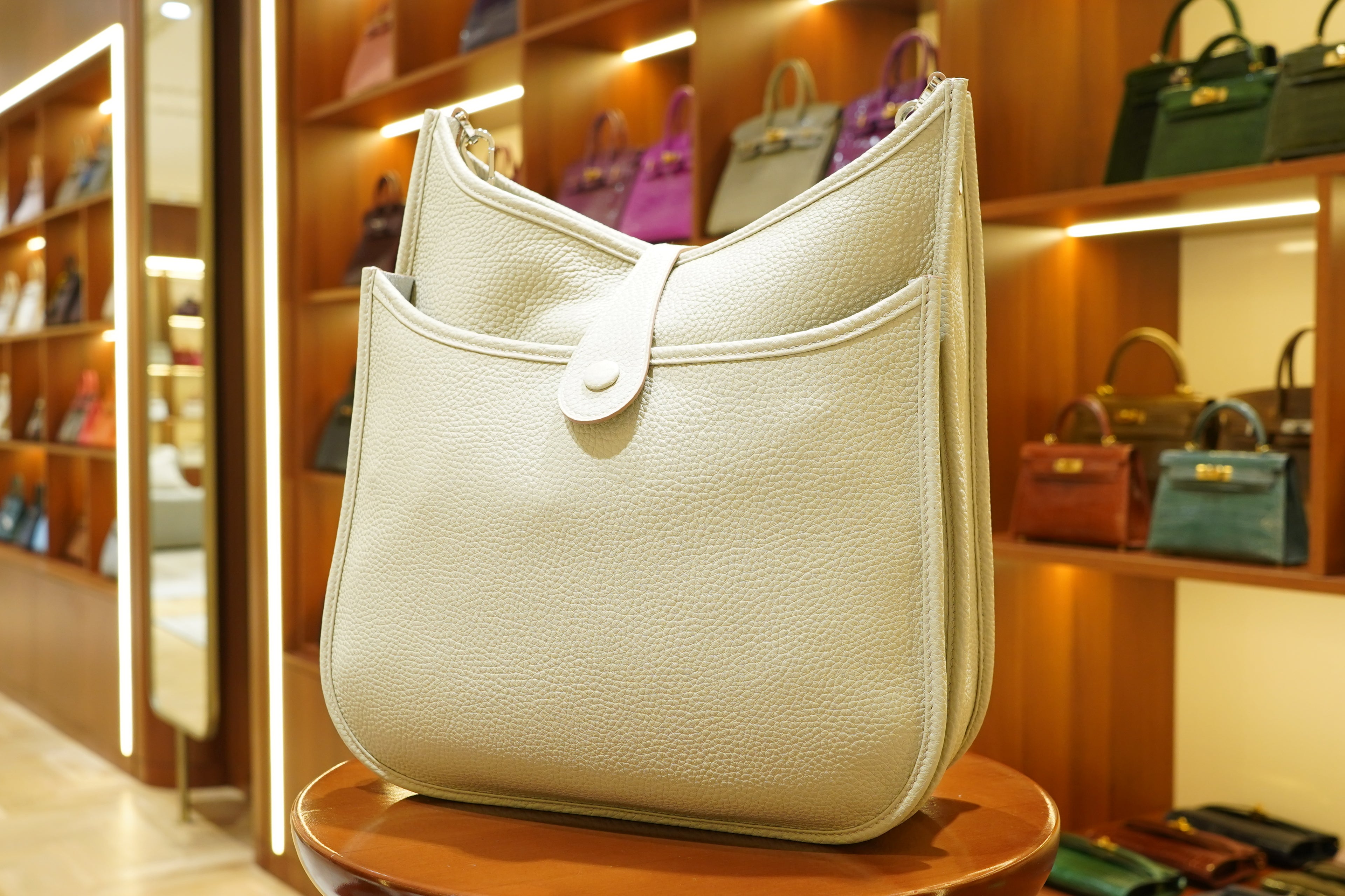 Hermes | Evelyne – Epsom – White – Gold Hardware