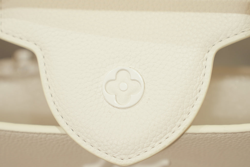 Louis Vuitton | Capucines – Leather – White – Silver Hardware
