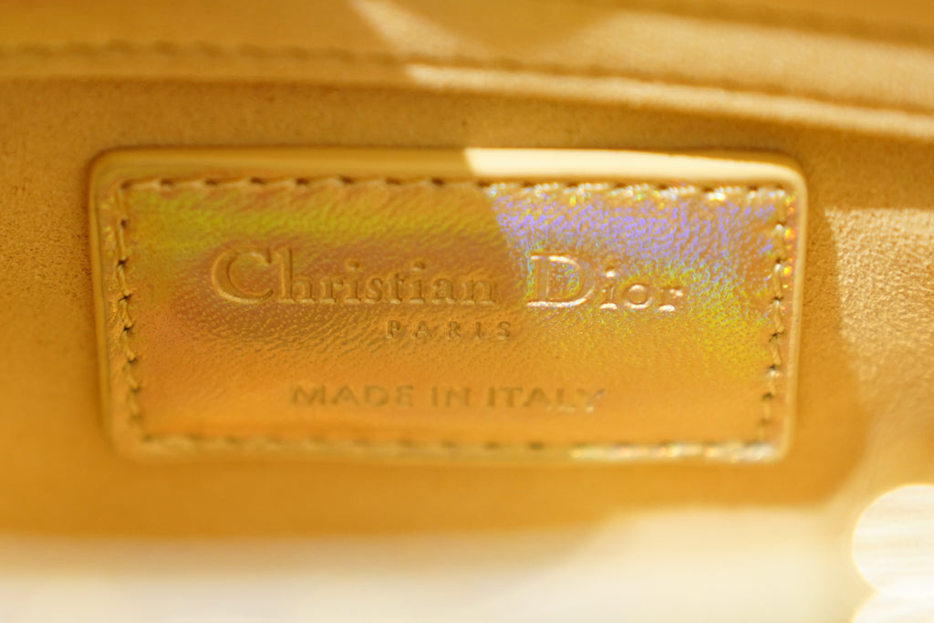 Dior | Borsa D-Joy – Pelle lucida – Oro – Finiture in oro