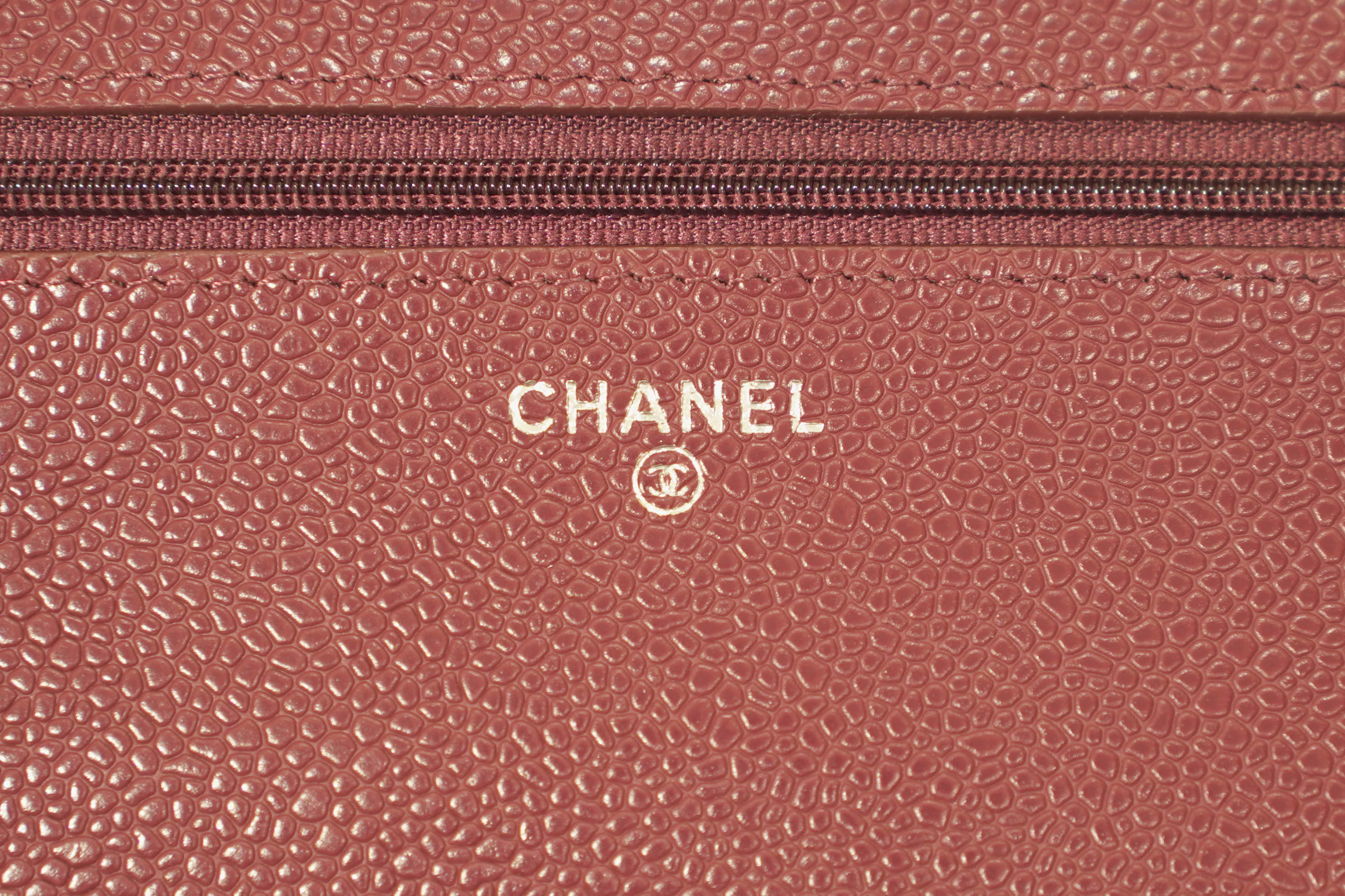 Chanel | Wallet on Chain – Caviar – Burgundy – Gold Hardware