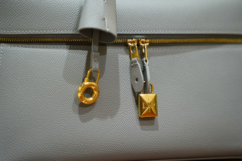 Loro Piana | Extra Bag L27 – Leather – Grey – Gold Hardware