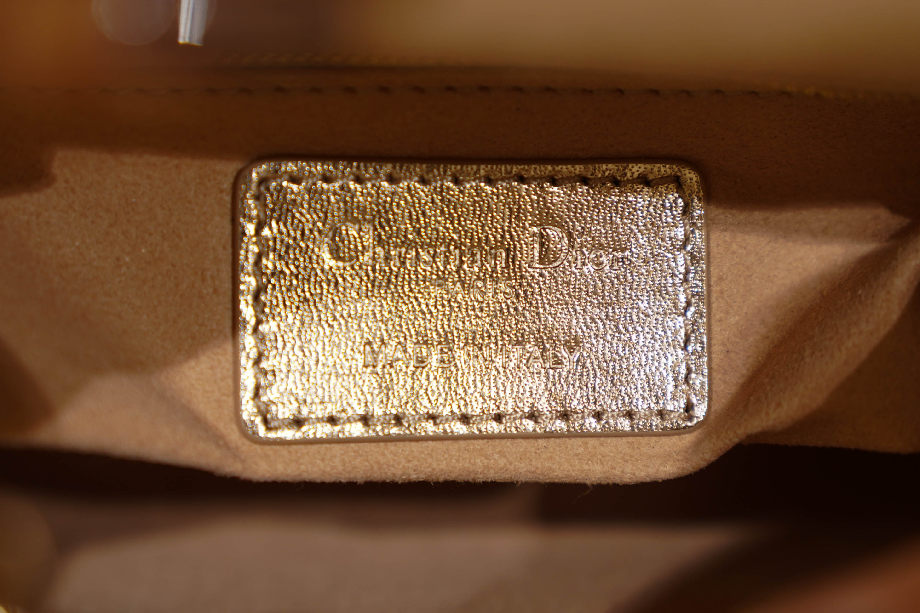 Dior | Lady Dior (Small) – Patent Leather – Gold – Gold Hardware