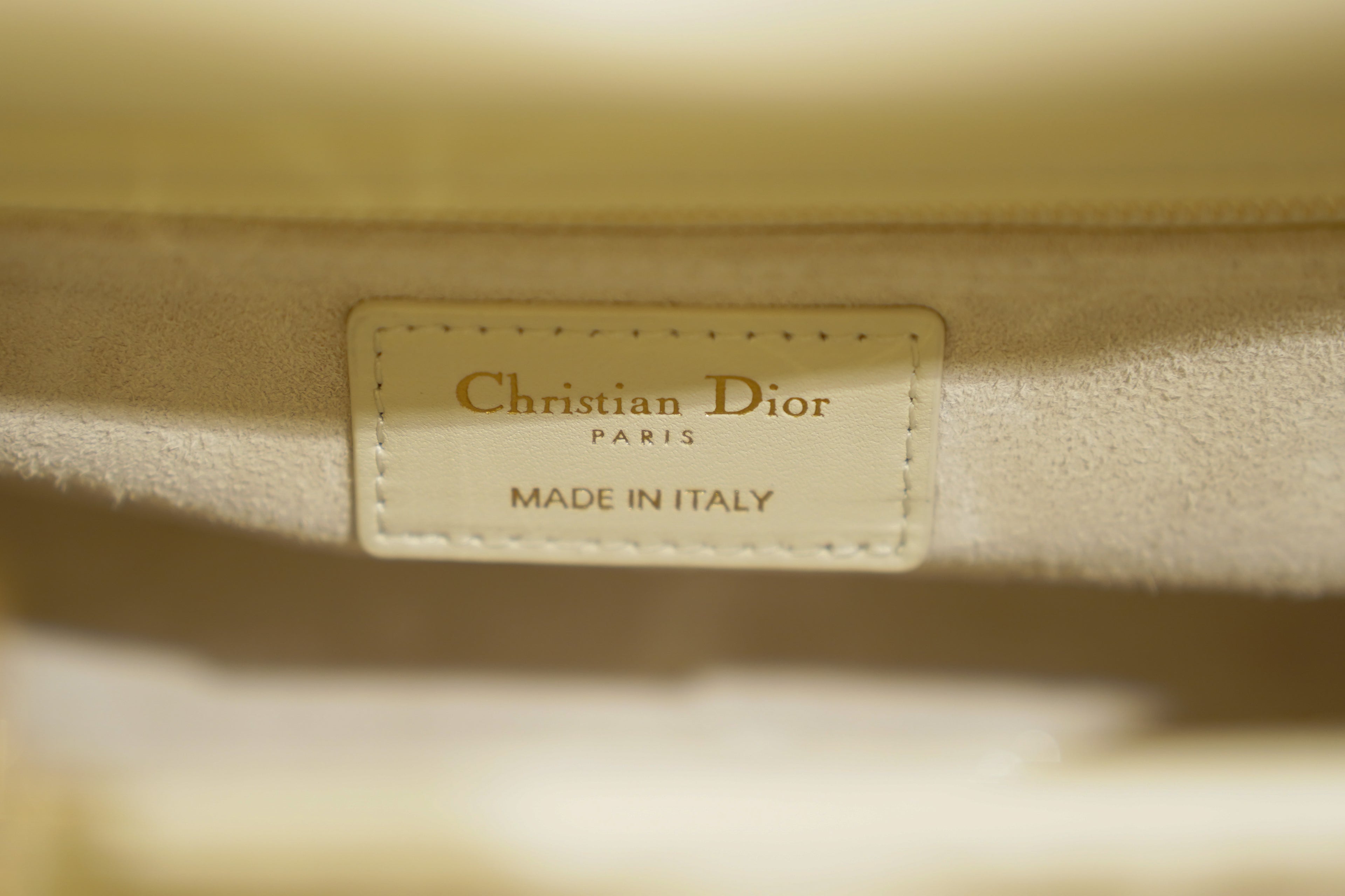 Dior | Lady Dior – Lambskin – Cream – Gold Hardware