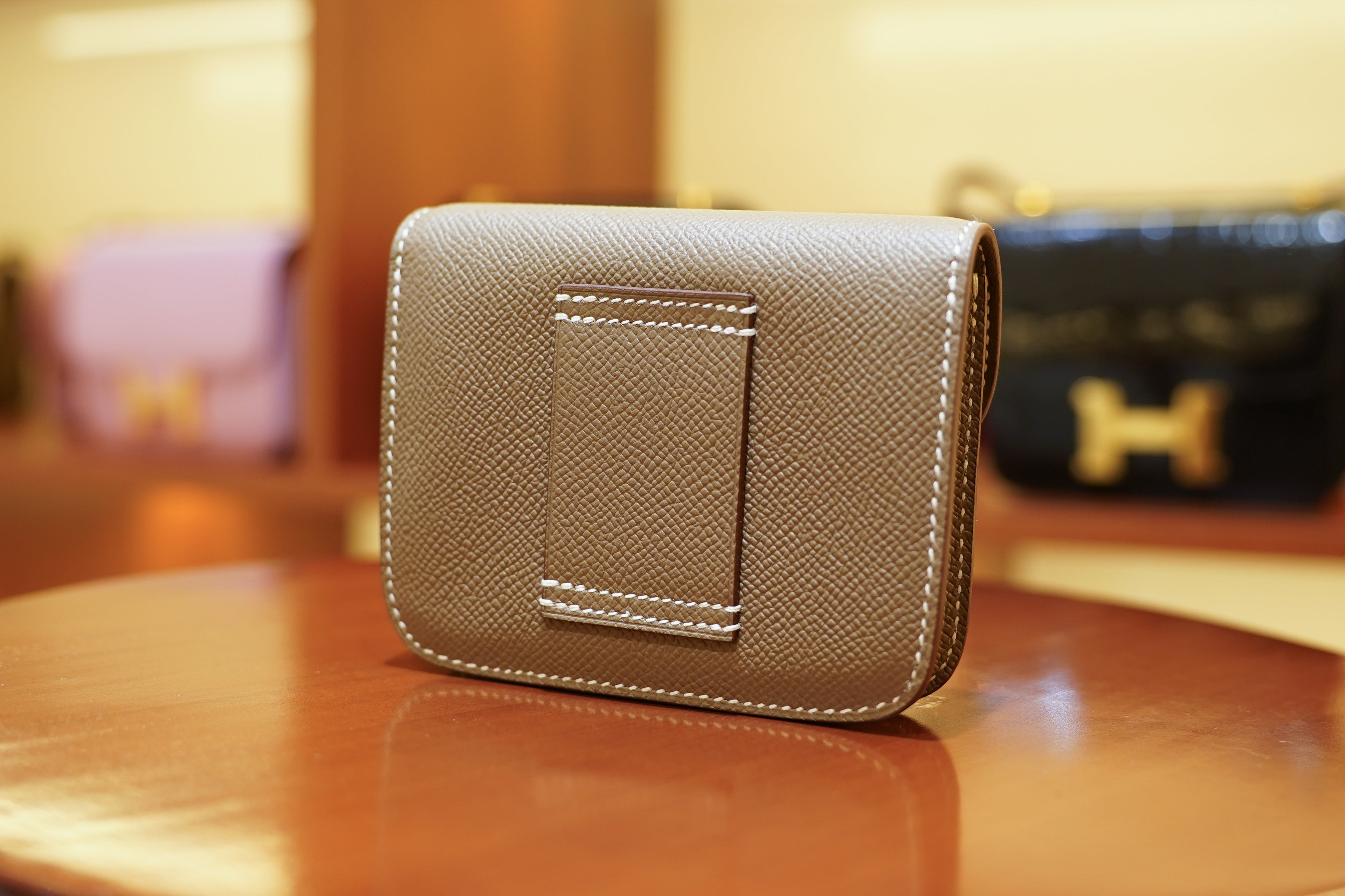 Hermes | Constance Slim Wallet – Epsom – Brown – Gold Hardware