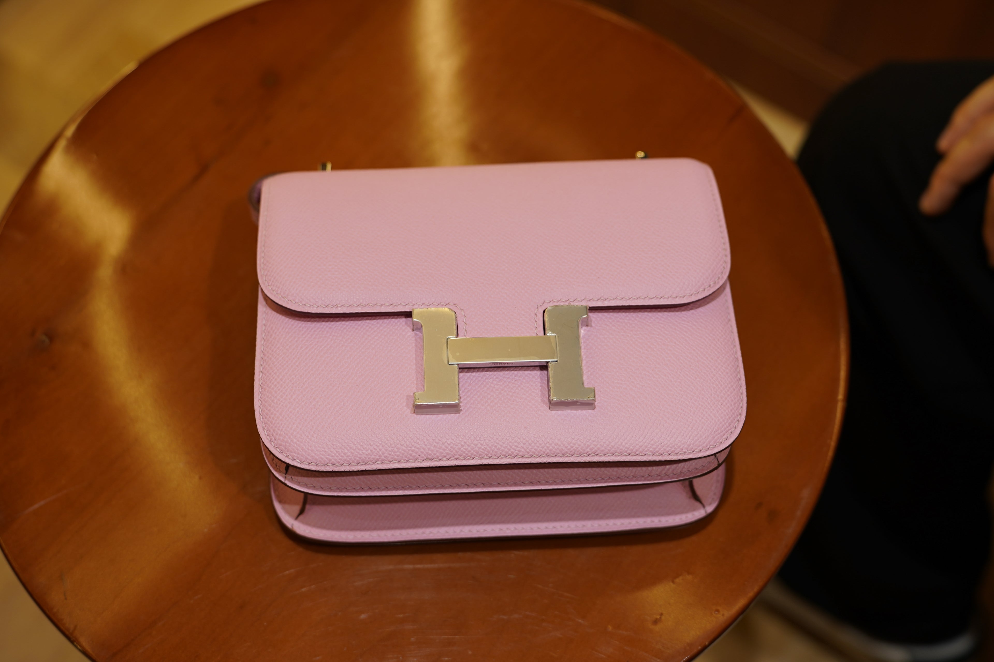 Hermes | Constance – Epsom – Pink – Silver Hardware