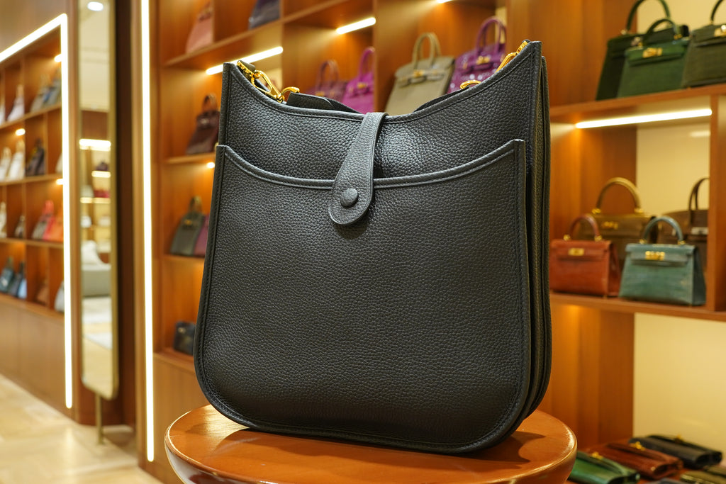Hermes | Evelyne – Epsom – Black – Gold Hardware