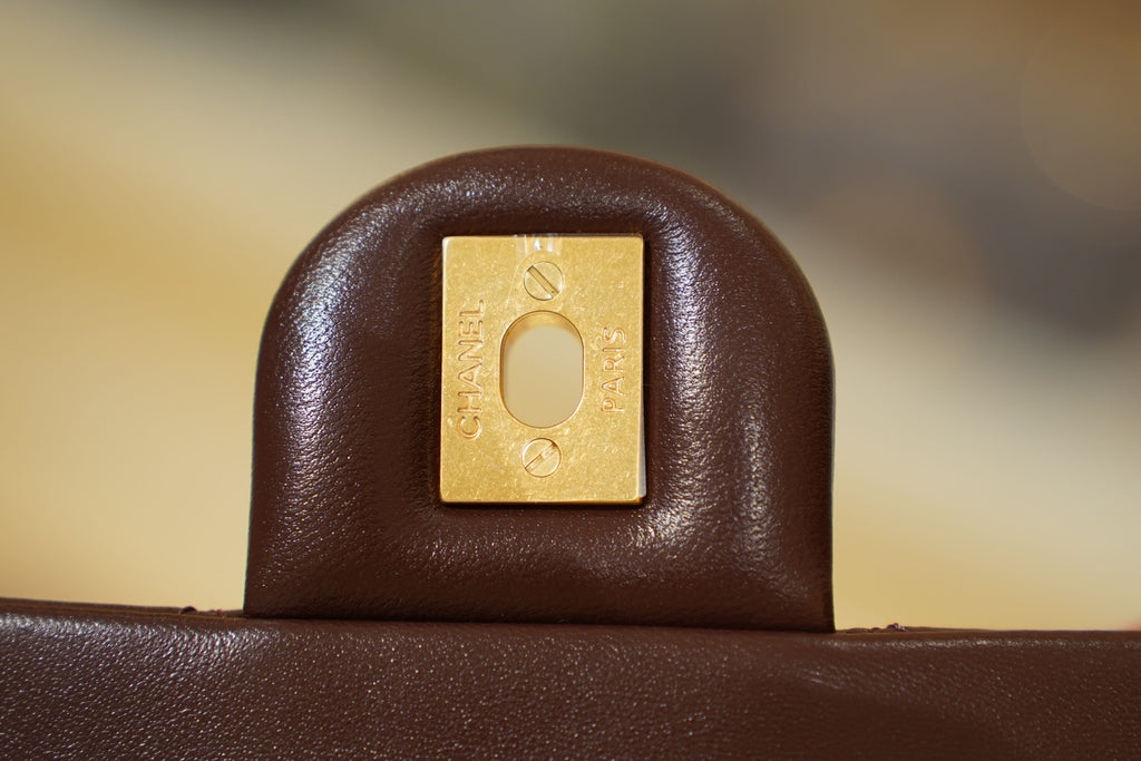 Chanel | Square Mini Flap Bag – Lambskin – Brown – Gold Hardware