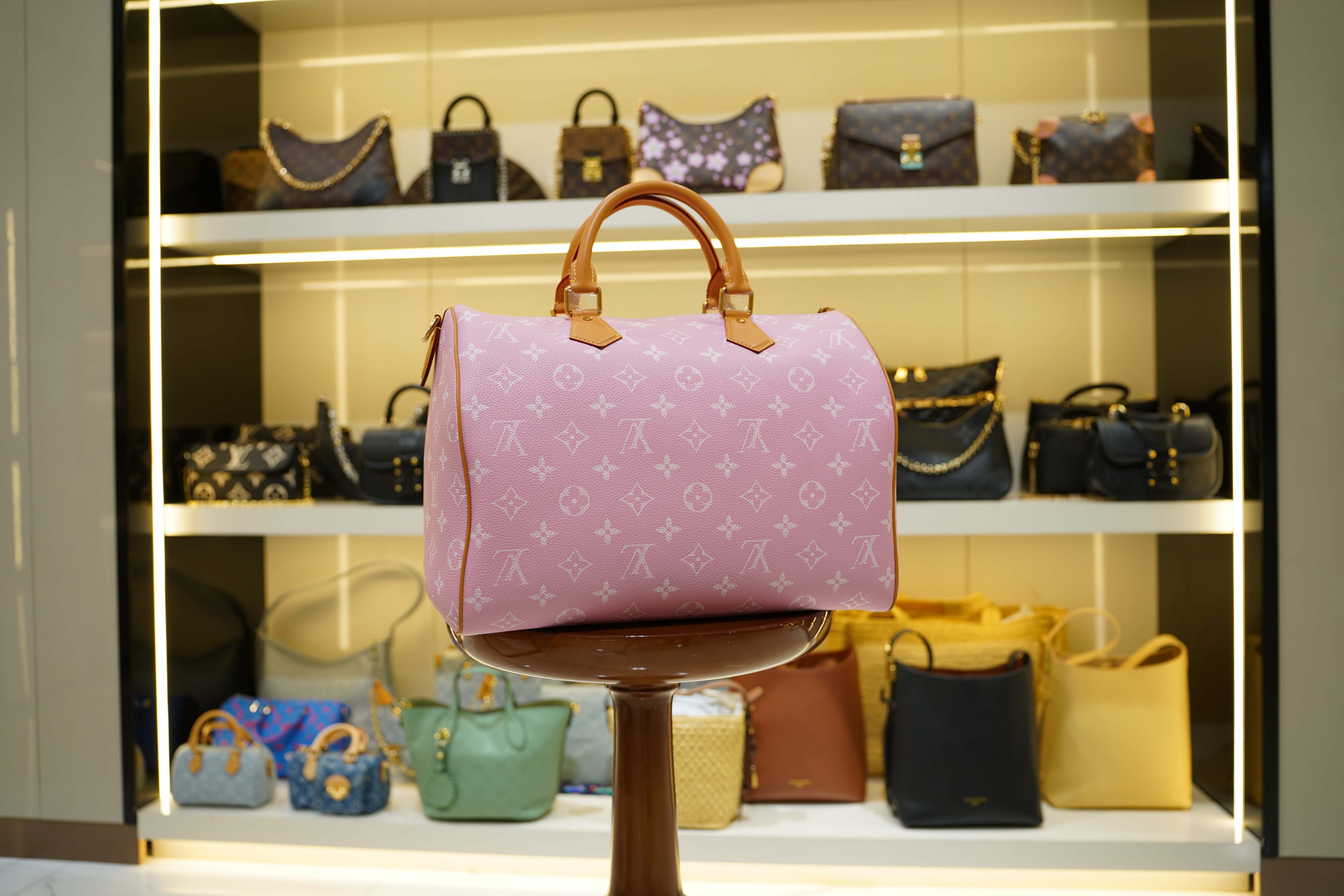 Louis Vuitton | Speedy – Canvas – Rose Ballerine – Gold Hardware