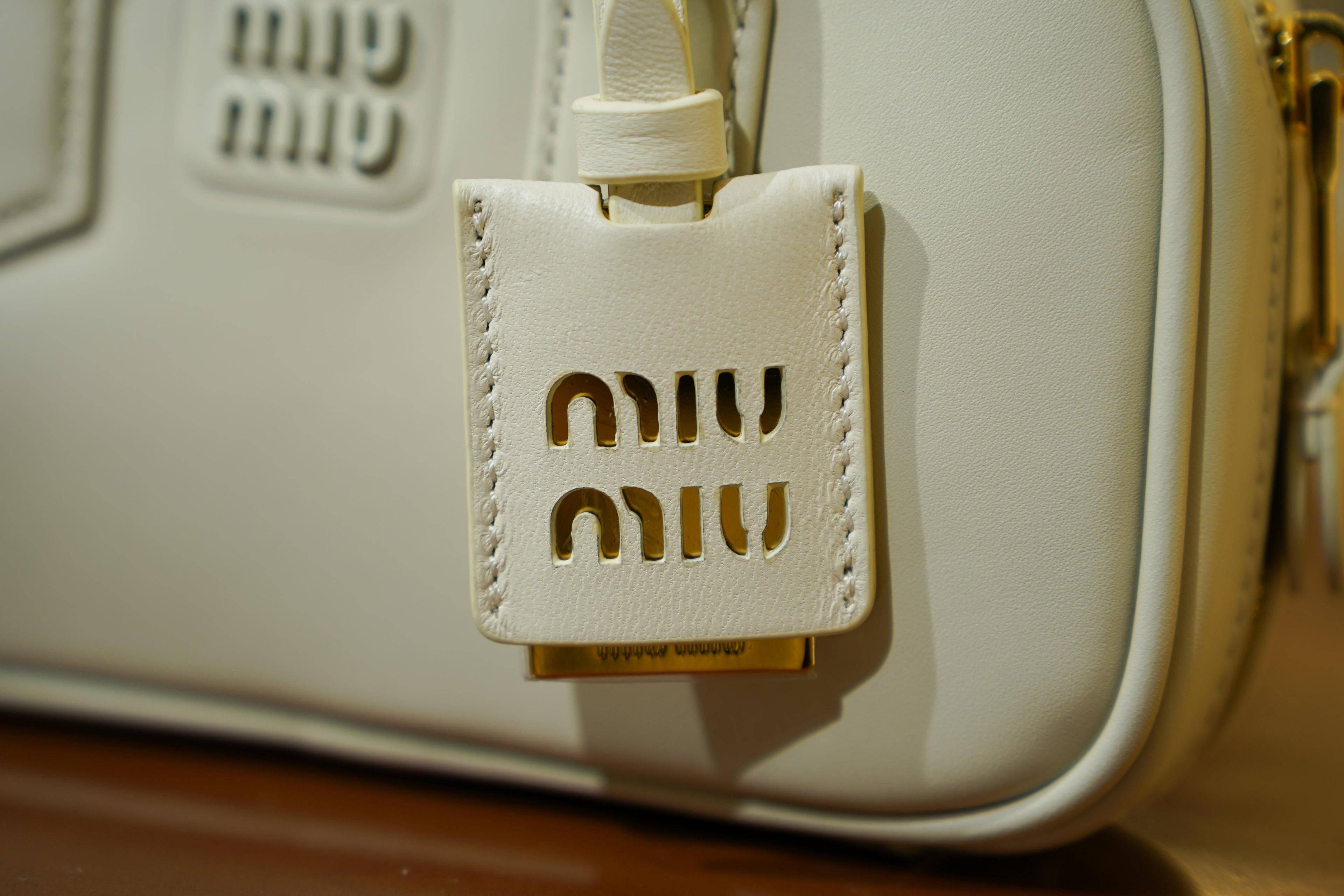 Miu Miu | Arcadie (Mini) – Leather – Ivory – Gold Hardware